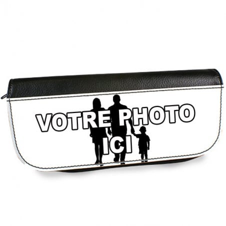 Trousse cuir personnalisé photo