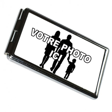 Miroir de poche rectangle personnalisé