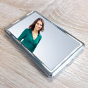 Miroir de poche rectangle avec photo