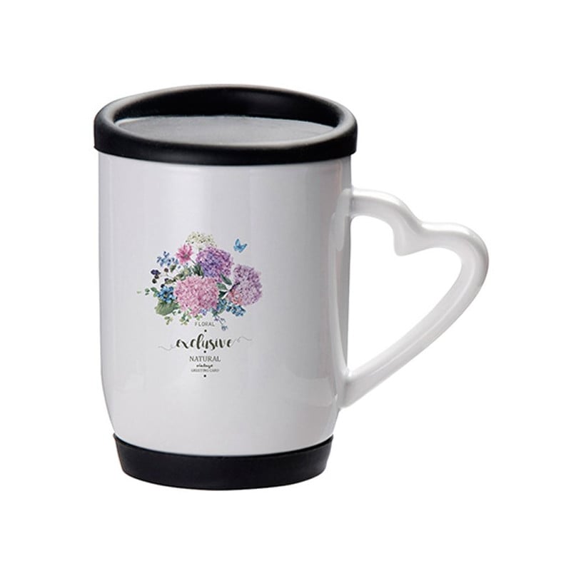 Mug silicone noir personnalisé