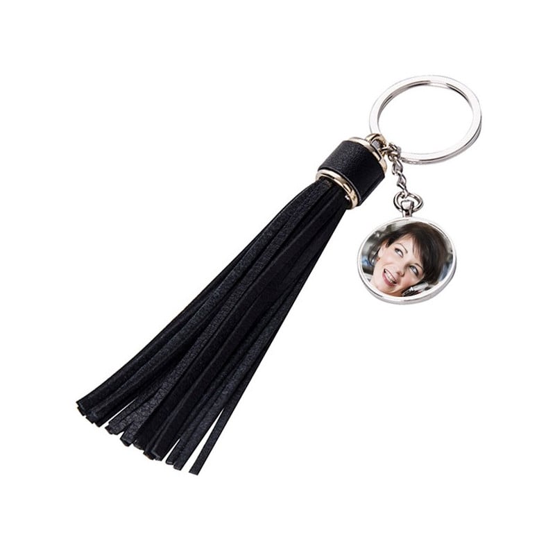 Porte clefs long plumeau personnalisé