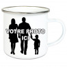 Mug émaillé avec photo imprimée