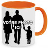 Mug orange personnalisé