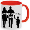 Mug rouge personnalisé