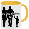 Mug jaune personnalisé