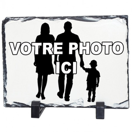 Ardoise rectangle avec photo imprimée