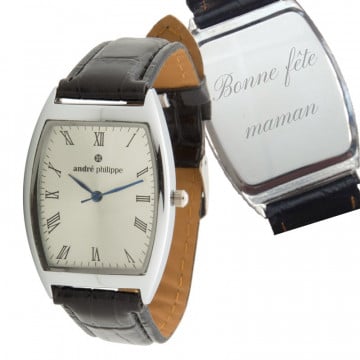 Montre business pour femme texte gravé