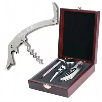 set à vin gravé