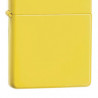 Briquet Zippo jaune avec texte gravé