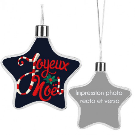 Etoile noel personnalisée