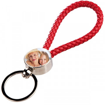 porte clé corde rouge personnalisé