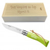 Coffret couteau opinel 7 vert