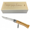 Coffret bois couteau opinel 10