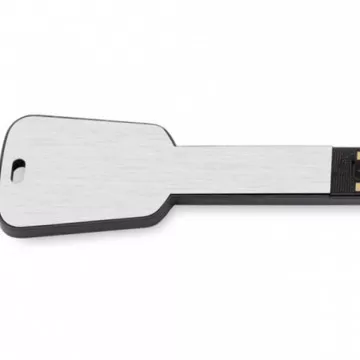 Clé USB argentée design personnalisée