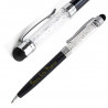 Stylo cristaux swarovski noir