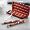 Coffretbois de rose avec stylos et coupe papier
