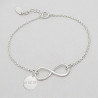 bracelet infini gravure texte