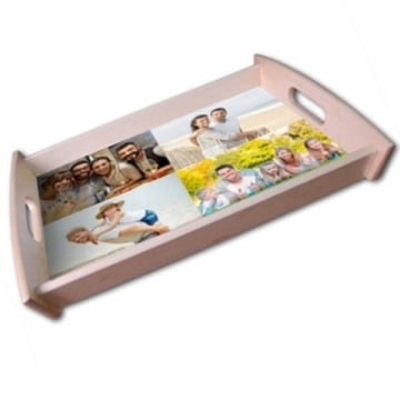 Plateau maxi avec pèle mele de photos