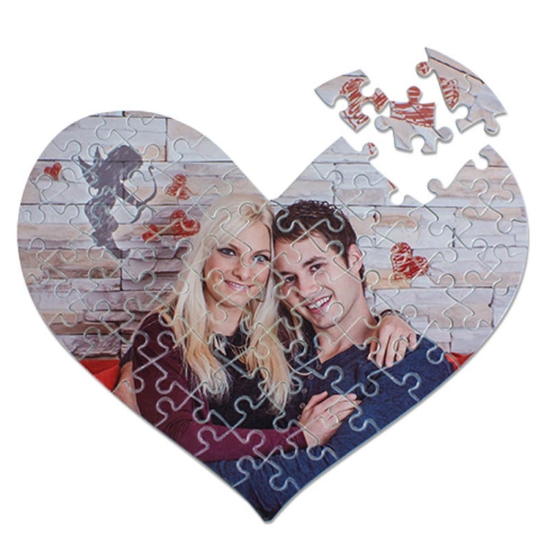 Puzzle photo I love you. Puzzle personnalisé pour les amoureux