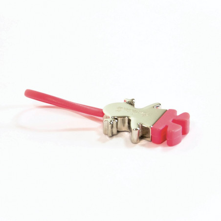 Porte clé fille rose avec prénom