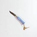 Couteau Opinel bleu gravé