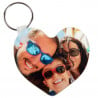 Porte clef coeur avec photo imprimée