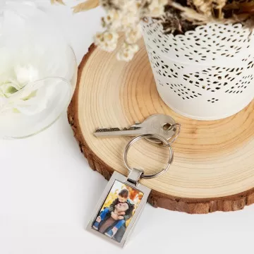 Porte-clés Personnalisable Avec Photo – Gravure Laser Sur Acier, Cadeau Idéal Pour Anniversaire, Noël, Fête Des Pères