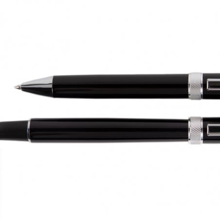 Stylos noirs métal personnalisés et gravés