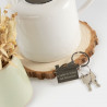 Porte clef maison gravé personnalisable