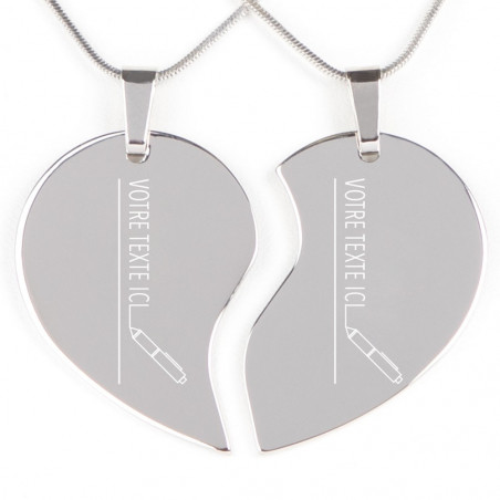 Collier coeur brisé