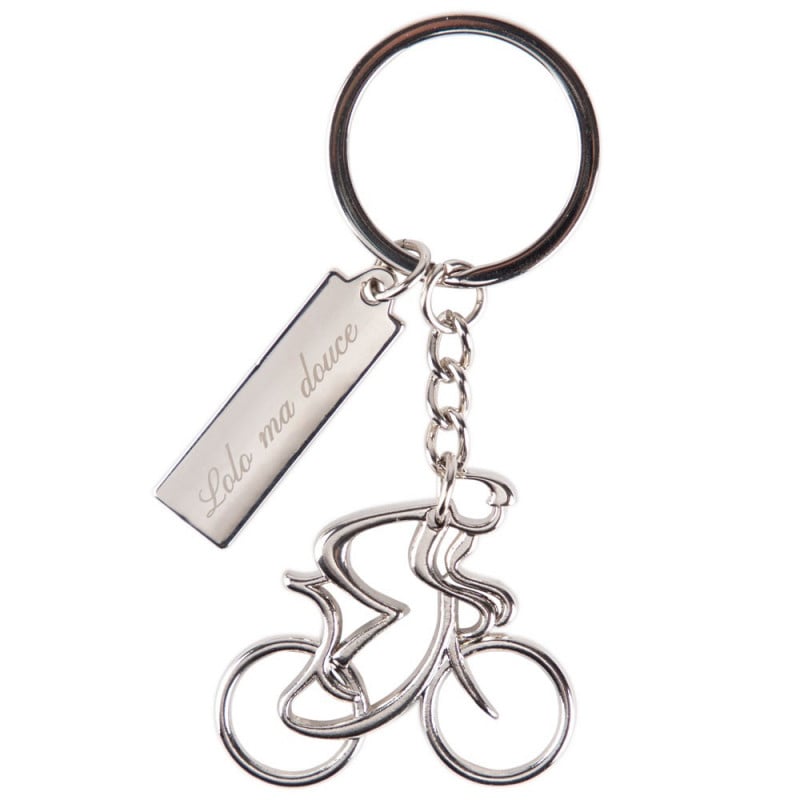 Porte-clés 'cycliste' en métal Cirilio (6025.032), autres porte
