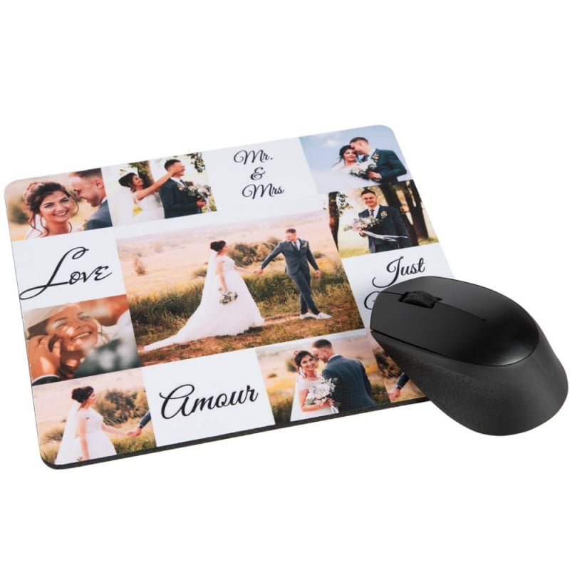 Tapis de souris personnalisé amoureux - Cadeau Saint-Valentin