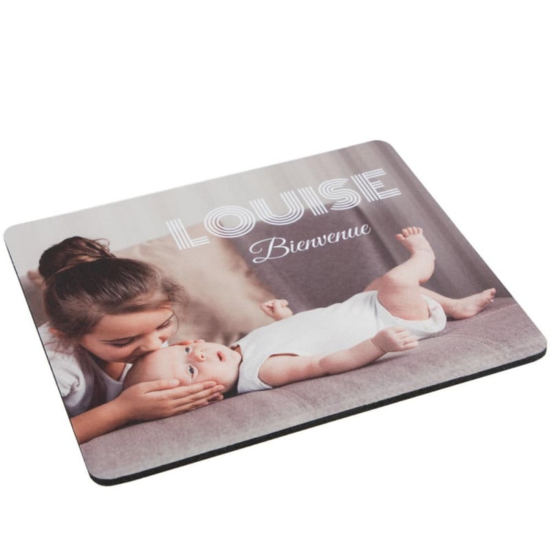 Tapis De Souris Personnalisable Avec Prénom Ou Texte – Modèle Réf. 76 – Impression Motif Coloré