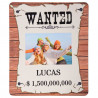 Tapis de souris personnalisable rectangle wanted photo