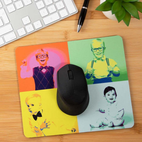Tapis de souris avec Pop Art personnalisé photo