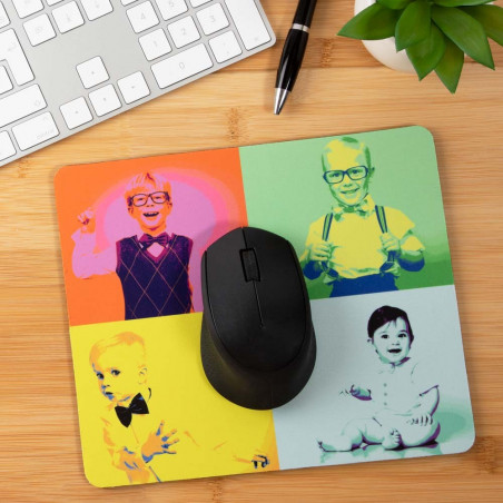 Tapis de souris avec Pop Art personnalisé photo