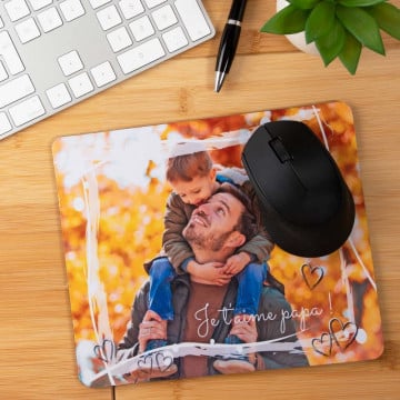 Tapis souris photo thème cadre coeur