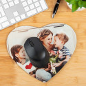 tapis de souris personnalisable avec photo en forme de coeur
