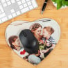 tapis de souris personnalisable avec photo en forme de coeur