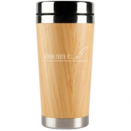 Mug bambou personnalisé