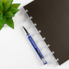 stylo bille bleu aluminium gravure texte
