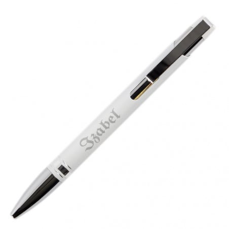 stylo aluminium coloré avec coffret à graver