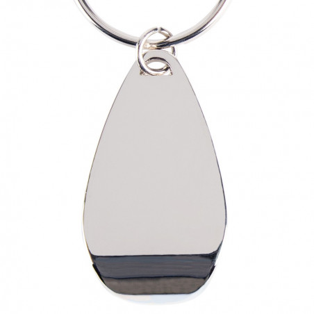 personnalisation porte clef décapsuleur argenté