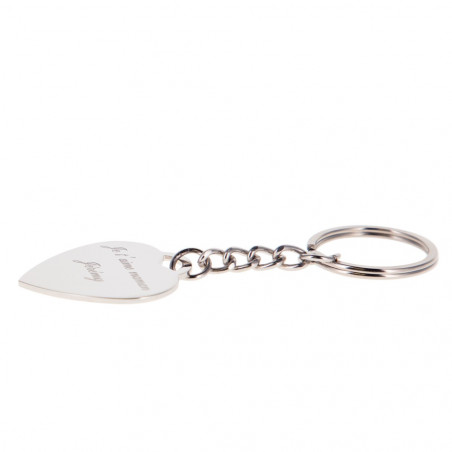 Porte clef texte gravé