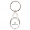 Porte clef acier ovale avec photo