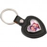 porte clef cuir coeur photo