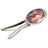 Barrette cheveux ronde avec photo personnalisé