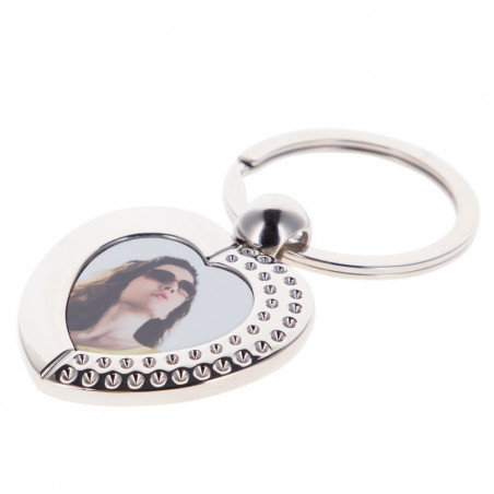 Personnalisation porte clé coeur 
