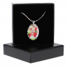 Pendentif en forme d'ovale personnalisation photo