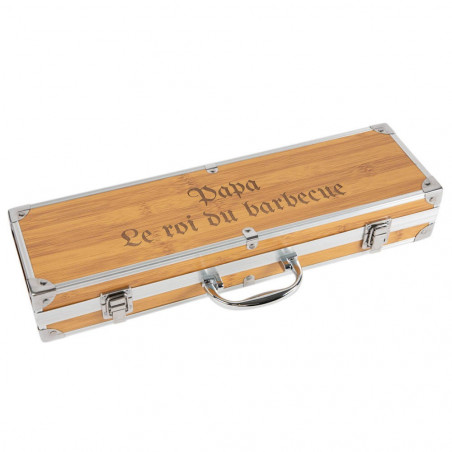 Coffret avec couverts pour barbecue